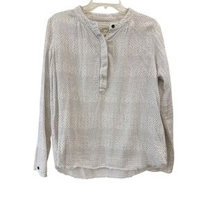 Current Elliott Womens‎ Top Blouse Size 0 Dirty White Sunview Ditsy